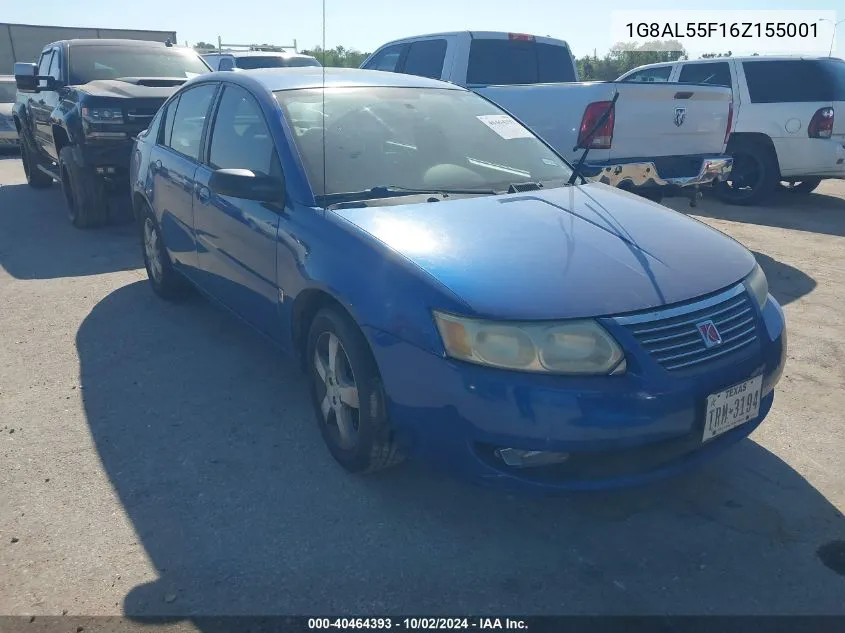 2006 Saturn Ion 3 VIN: 1G8AL55F16Z155001 Lot: 40464393