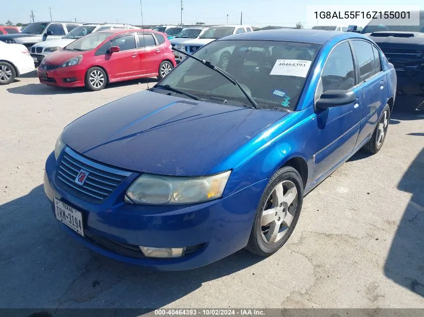 2006 Saturn Ion 3 VIN: 1G8AL55F16Z155001 Lot: 40464393