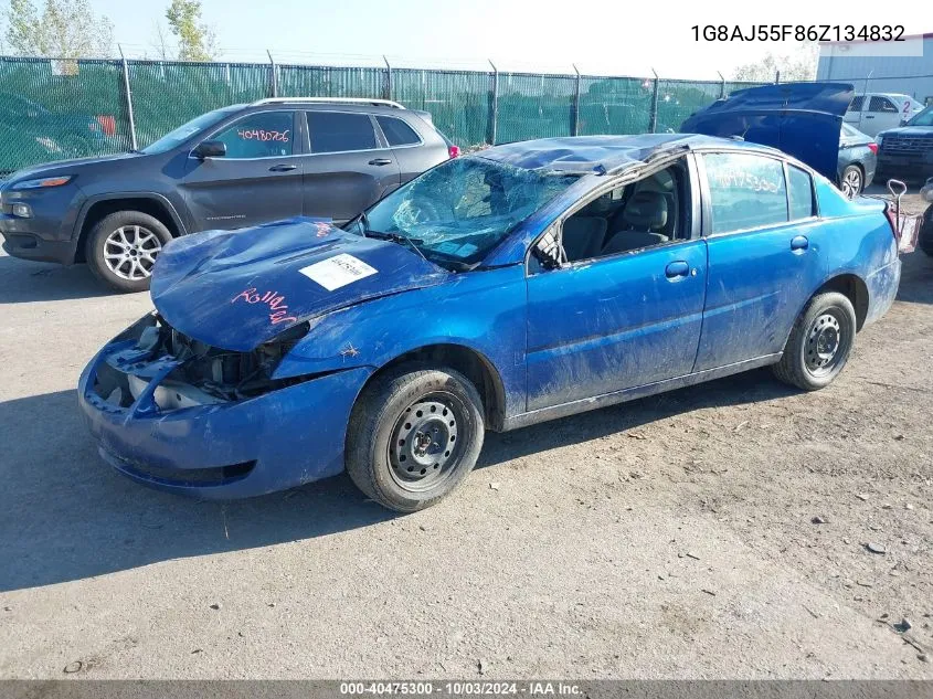 2006 Saturn Ion 2 VIN: 1G8AJ55F86Z134832 Lot: 40475300