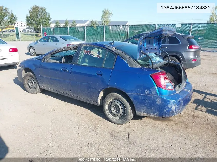 2006 Saturn Ion 2 VIN: 1G8AJ55F86Z134832 Lot: 40475300