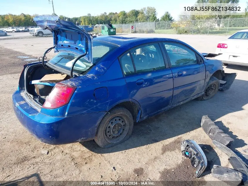 2006 Saturn Ion 2 VIN: 1G8AJ55F86Z134832 Lot: 40475300