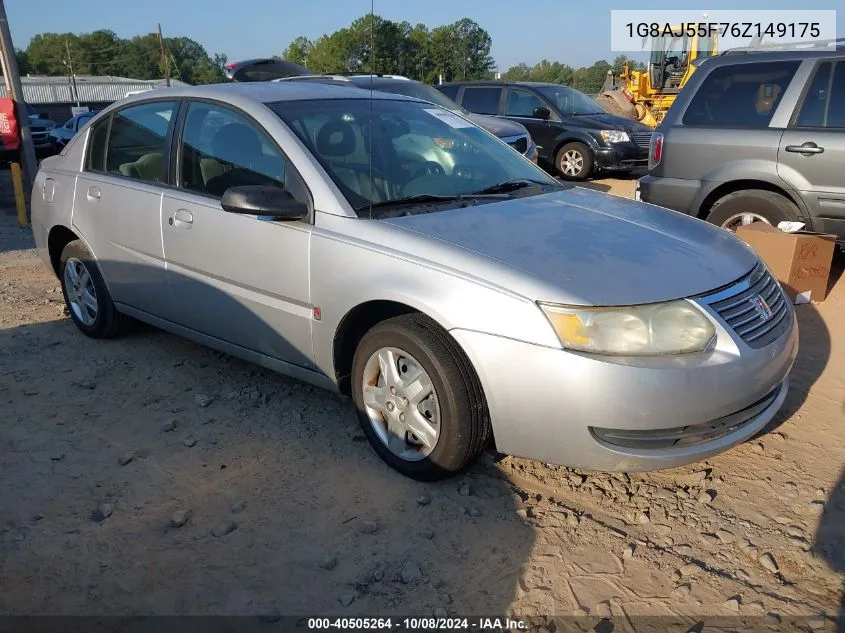 2006 Saturn Ion 2 VIN: 1G8AJ55F76Z149175 Lot: 40505264