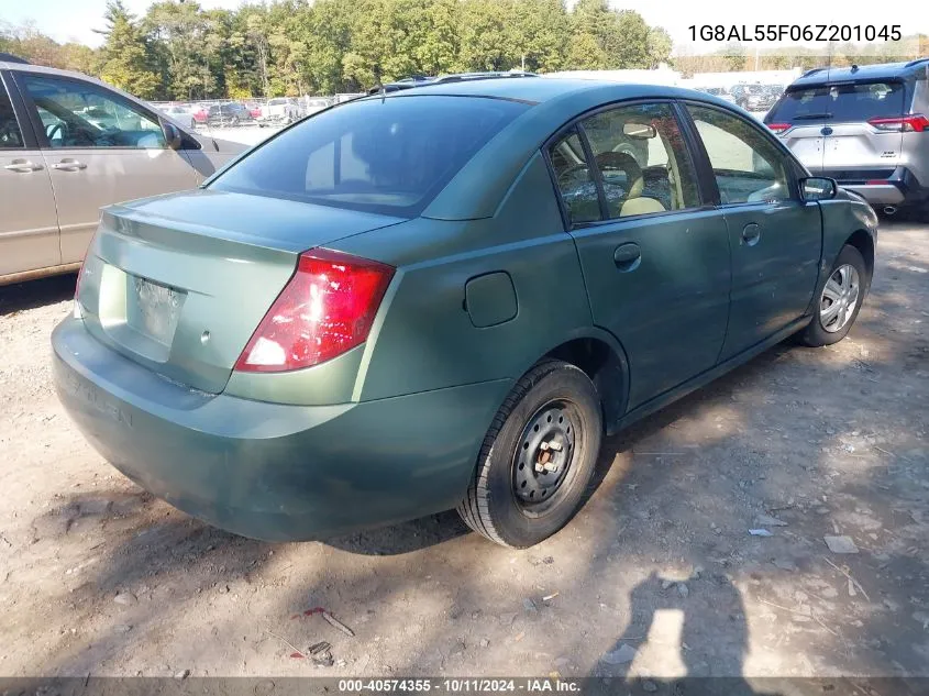 2006 Saturn Ion 3 VIN: 1G8AL55F06Z201045 Lot: 40574355