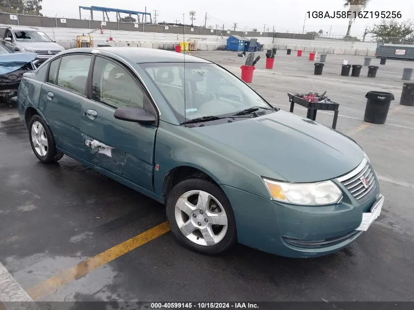 2006 Saturn Ion 2 VIN: 1G8AJ58F16Z195256 Lot: 40599145