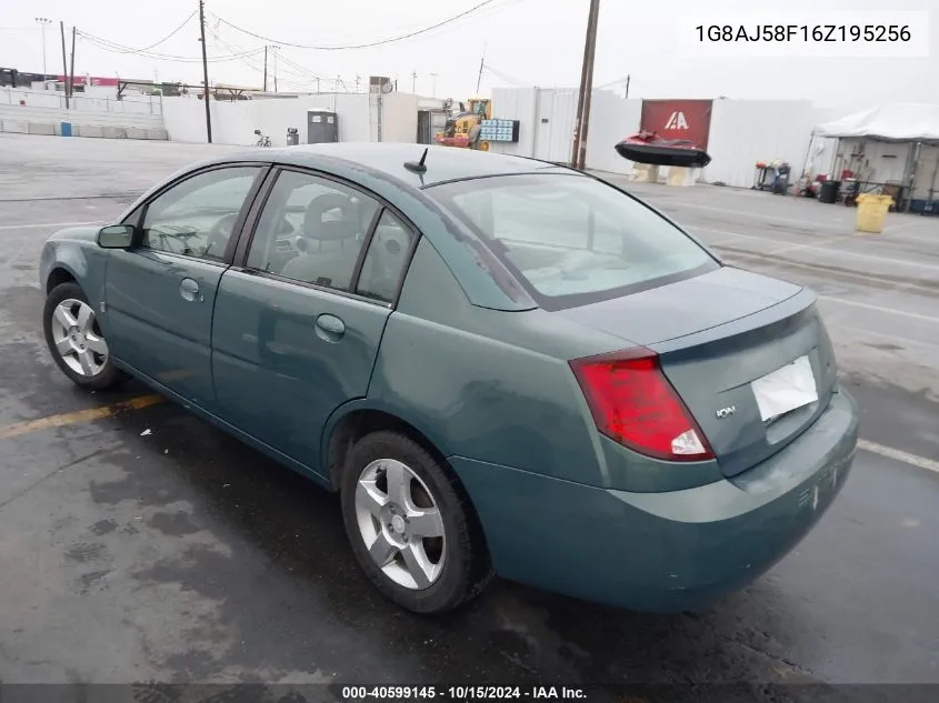 2006 Saturn Ion 2 VIN: 1G8AJ58F16Z195256 Lot: 40599145