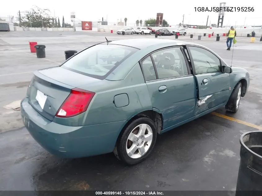 2006 Saturn Ion 2 VIN: 1G8AJ58F16Z195256 Lot: 40599145