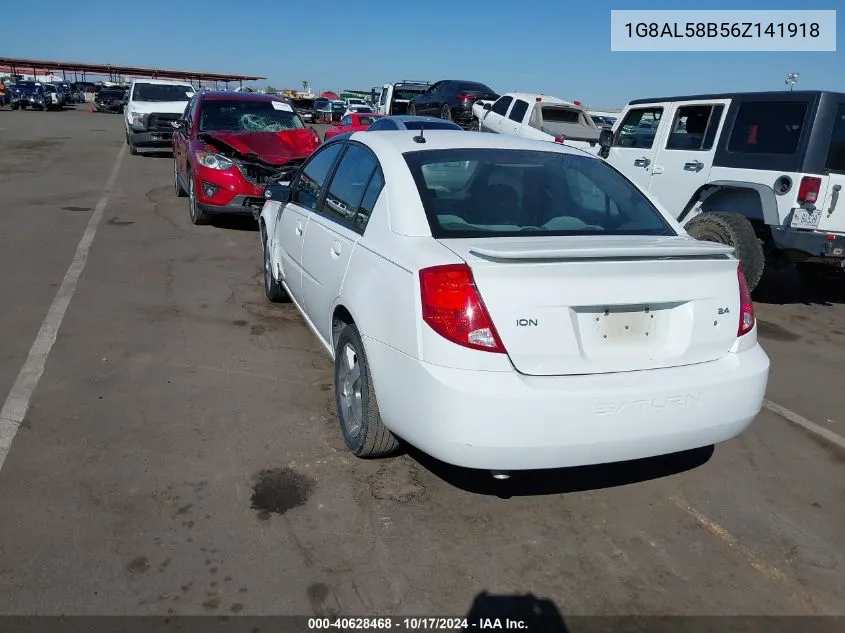 2006 Saturn Ion 3 VIN: 1G8AL58B56Z141918 Lot: 40628468