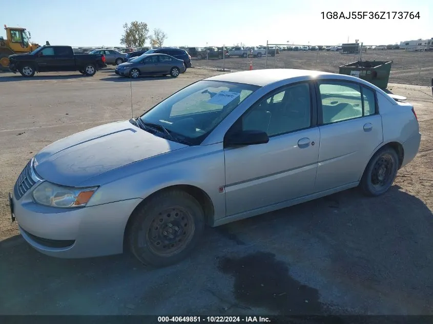 2006 Saturn Ion 2 VIN: 1G8AJ55F36Z173764 Lot: 40649851