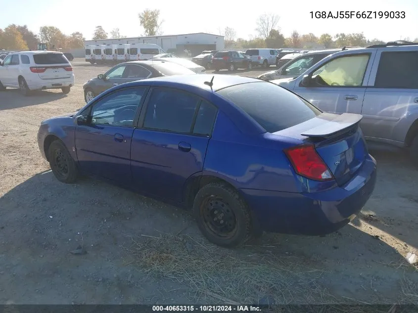 2006 Saturn Ion 2 VIN: 1G8AJ55F66Z199033 Lot: 40653315