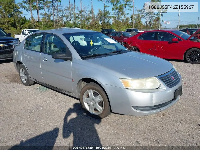 2006 Saturn Ion VIN: 1G88J55F46Z155967 Lot: 40676789