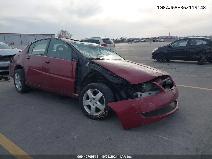 2006 Saturn Ion 2 VIN: 1G8AJ58F36Z119148 Lot: 40709518