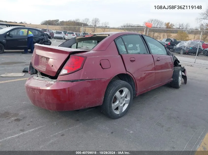 2006 Saturn Ion 2 VIN: 1G8AJ58F36Z119148 Lot: 40709518