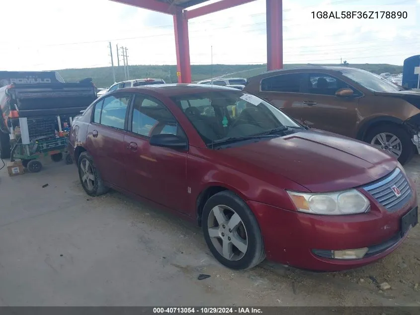 2006 Saturn Ion 3 VIN: 1G8AL58F36Z178890 Lot: 40713054