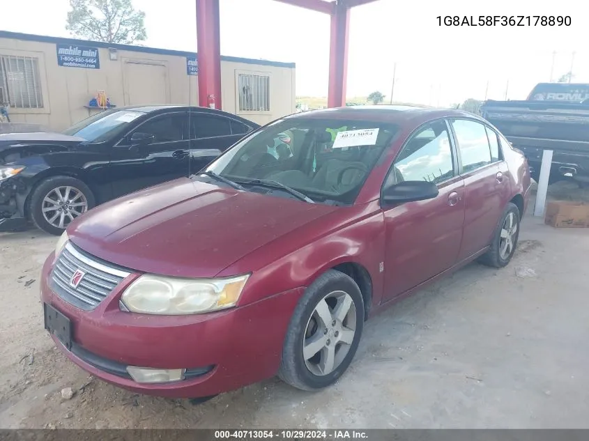 2006 Saturn Ion 3 VIN: 1G8AL58F36Z178890 Lot: 40713054