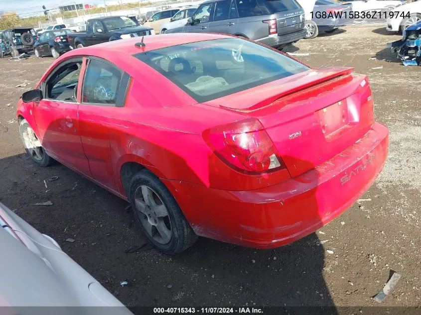 2006 Saturn Ion 3 VIN: 1G8AW15B36Z119744 Lot: 40715343