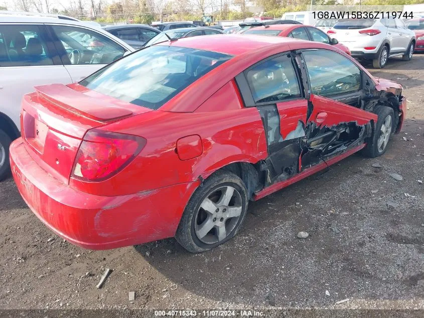 2006 Saturn Ion 3 VIN: 1G8AW15B36Z119744 Lot: 40715343