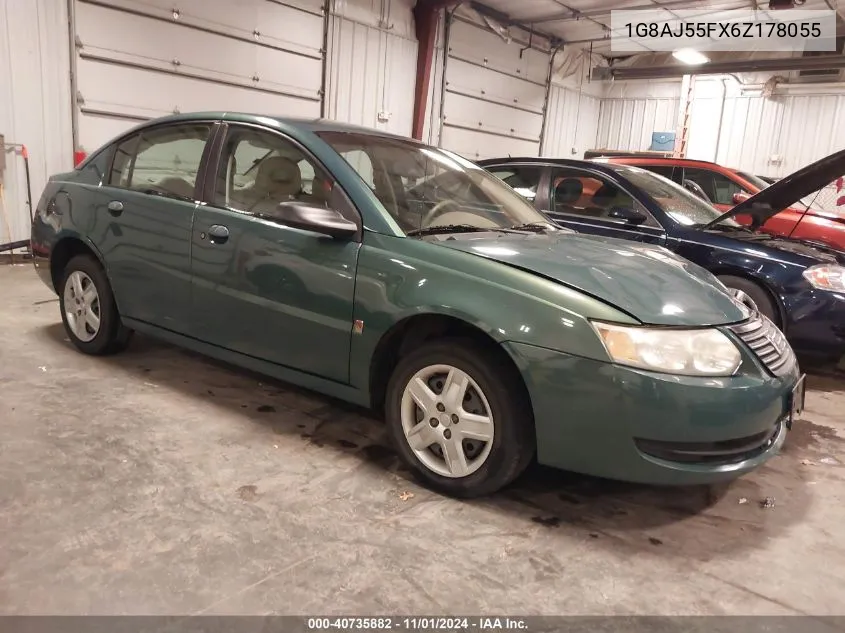 2006 Saturn Ion 2 VIN: 1G8AJ55FX6Z178055 Lot: 40735882