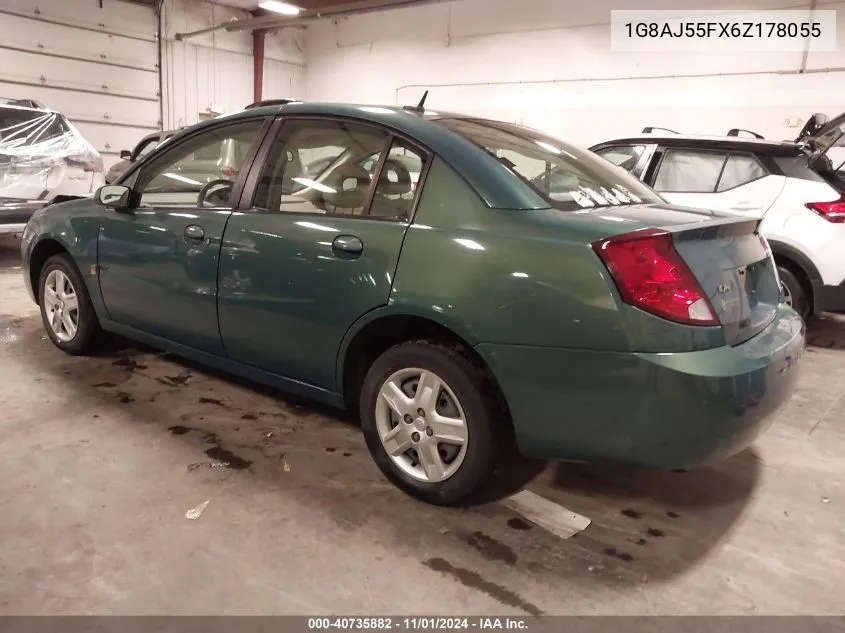 2006 Saturn Ion 2 VIN: 1G8AJ55FX6Z178055 Lot: 40735882