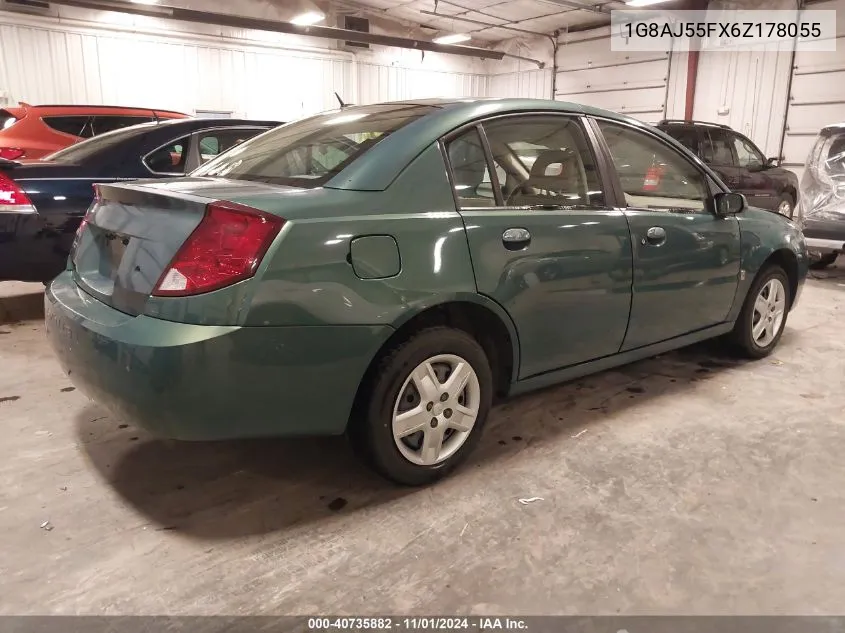 2006 Saturn Ion 2 VIN: 1G8AJ55FX6Z178055 Lot: 40735882