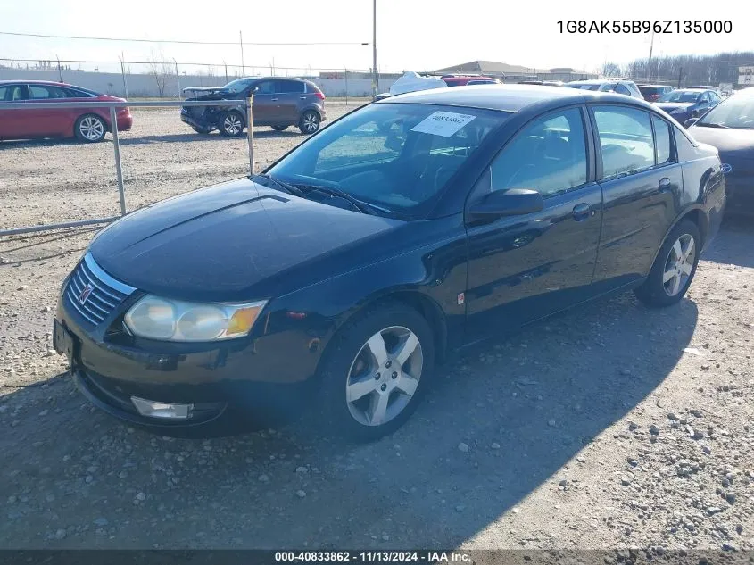 2006 Saturn Ion 3 VIN: 1G8AK55B96Z135000 Lot: 40833862