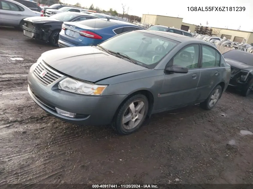 2006 Saturn Ion 3 VIN: 1G8AL55FX6Z181239 Lot: 40917441