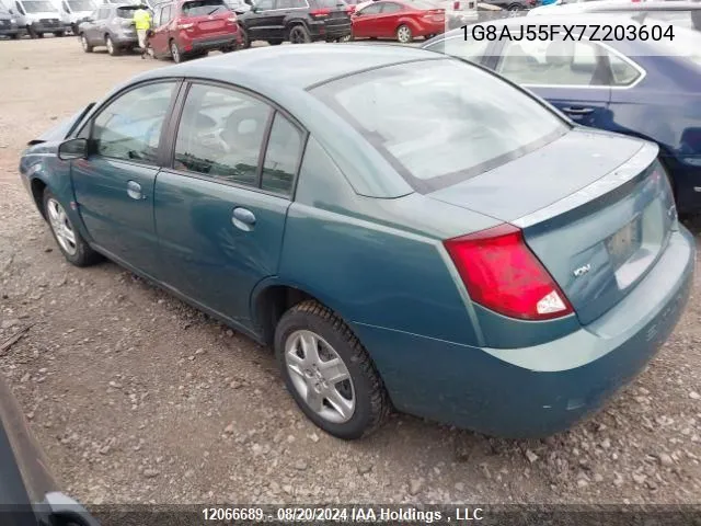 2007 Saturn Ion Level 2 VIN: 1G8AJ55FX7Z203604 Lot: 12066689