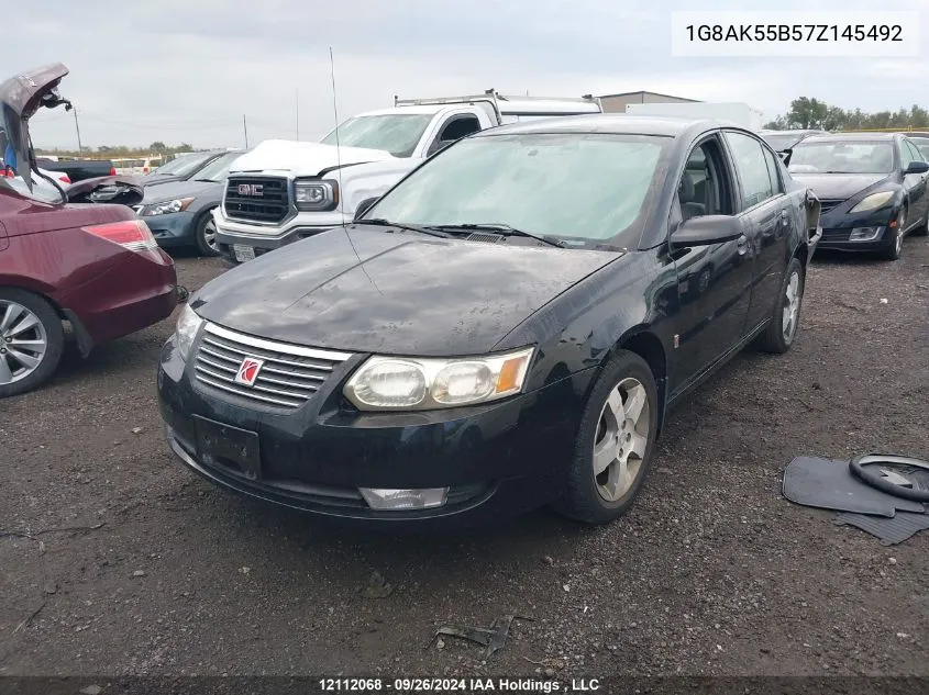 2007 Saturn Ion Sedan VIN: 1G8AK55B57Z145492 Lot: 12112068