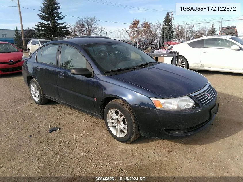 1G8AJ55F17Z122572 2007 Saturn Ion Level 2