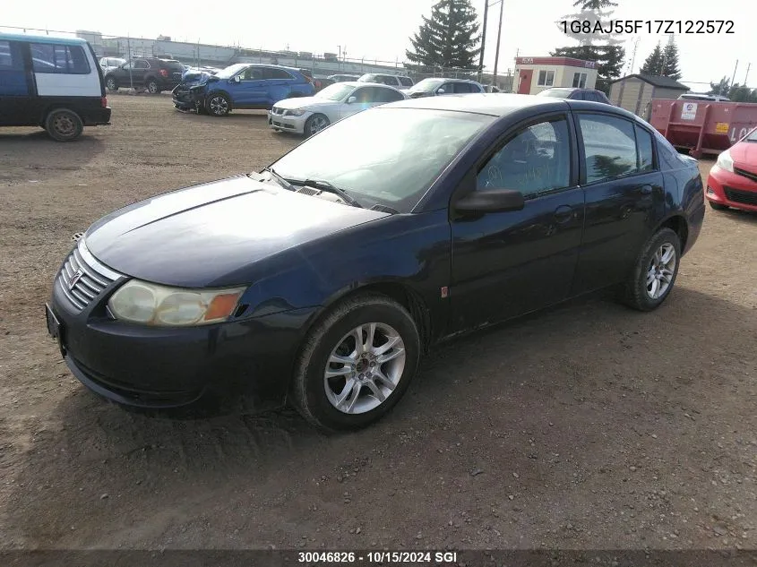 1G8AJ55F17Z122572 2007 Saturn Ion Level 2