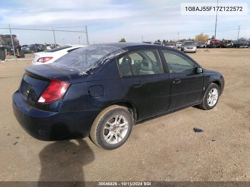 1G8AJ55F17Z122572 2007 Saturn Ion Level 2