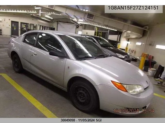 2007 Saturn Ion Level 2 VIN: 1G8AN15F27Z124151 Lot: 30049098