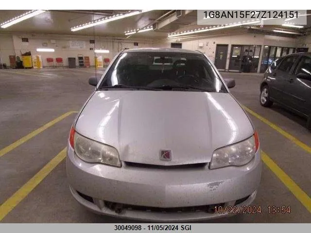 2007 Saturn Ion Level 2 VIN: 1G8AN15F27Z124151 Lot: 30049098