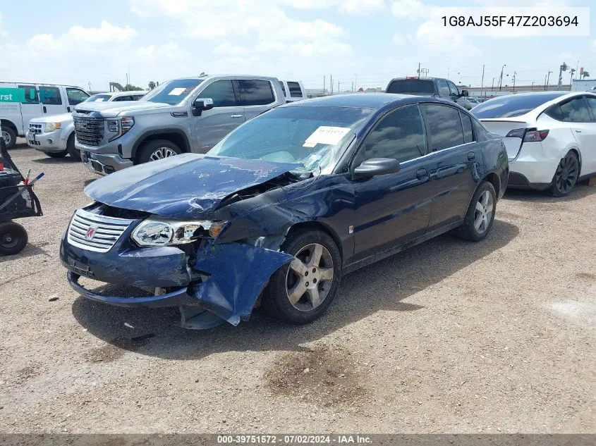 1G8AJ55F47Z203694 2007 Saturn Ion 2