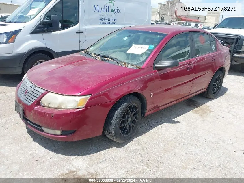 2007 Saturn Ion 3 VIN: 1G8AL55F57Z178279 Lot: 39838898