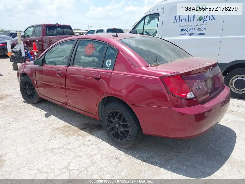 1G8AL55F57Z178279 2007 Saturn Ion 3