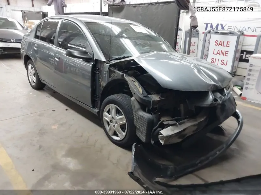 1G8AJ55F87Z175849 2007 Saturn Ion 2