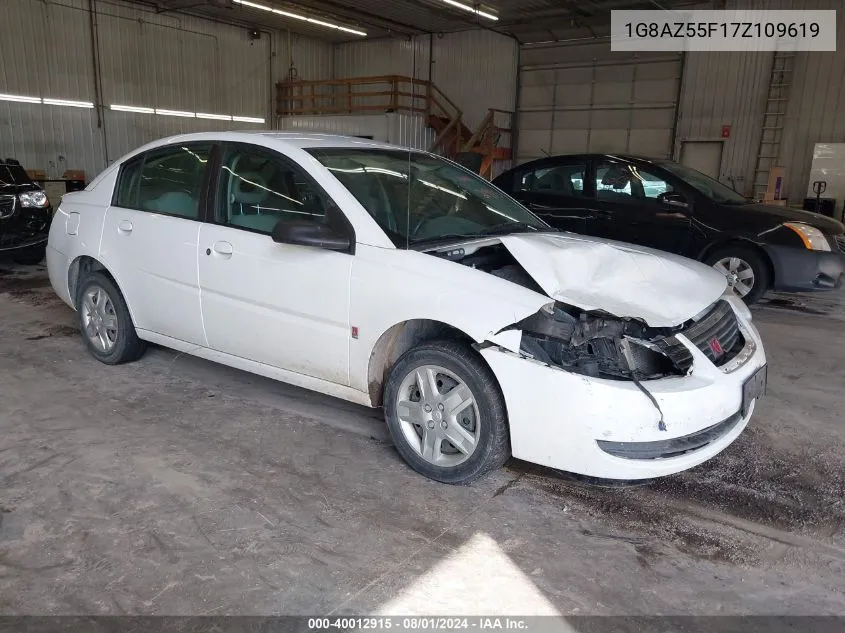 2007 Saturn Ion 2 VIN: 1G8AZ55F17Z109619 Lot: 40012915