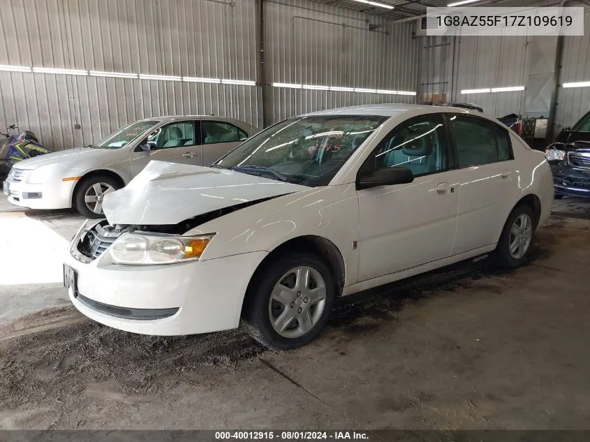 2007 Saturn Ion 2 VIN: 1G8AZ55F17Z109619 Lot: 40012915