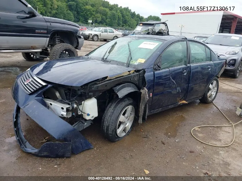 2007 Saturn Ion 3 VIN: 1G8AL55F17Z130617 Lot: 40128492