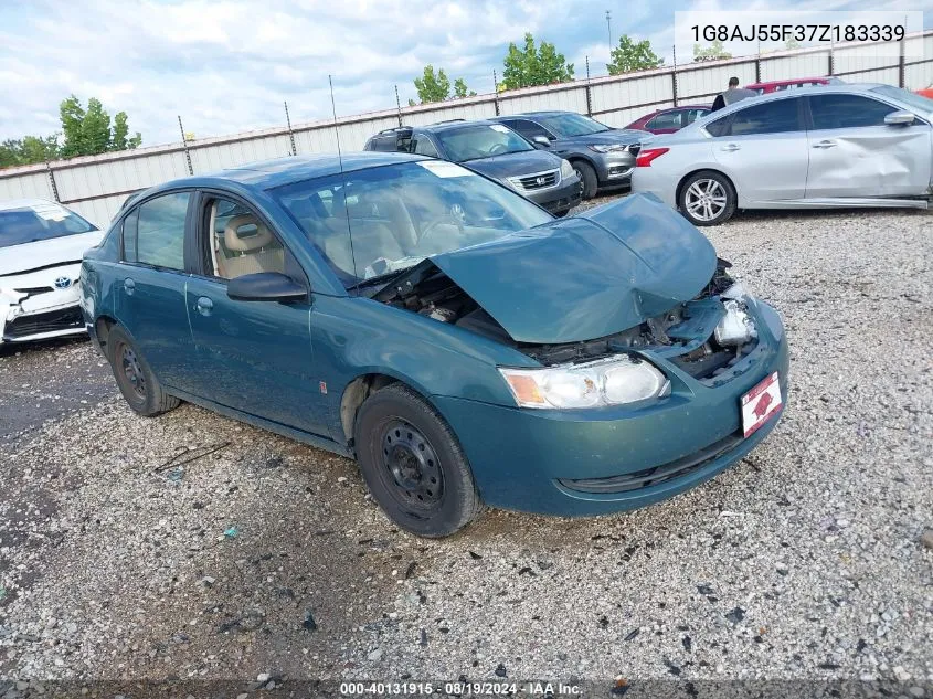 2007 Saturn Ion 2 VIN: 1G8AJ55F37Z183339 Lot: 40131915