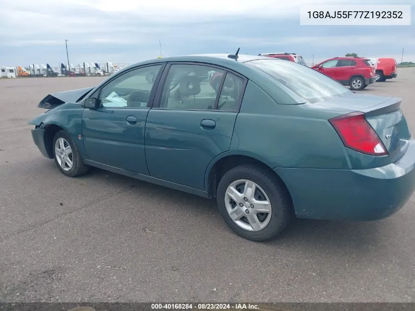 1G8AJ55F77Z192352 2007 Saturn Ion 2