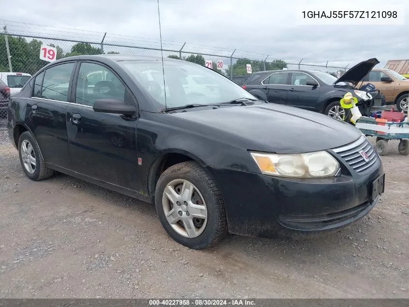 1GHAJ55F57Z121098 2007 Saturn Ion Level 2