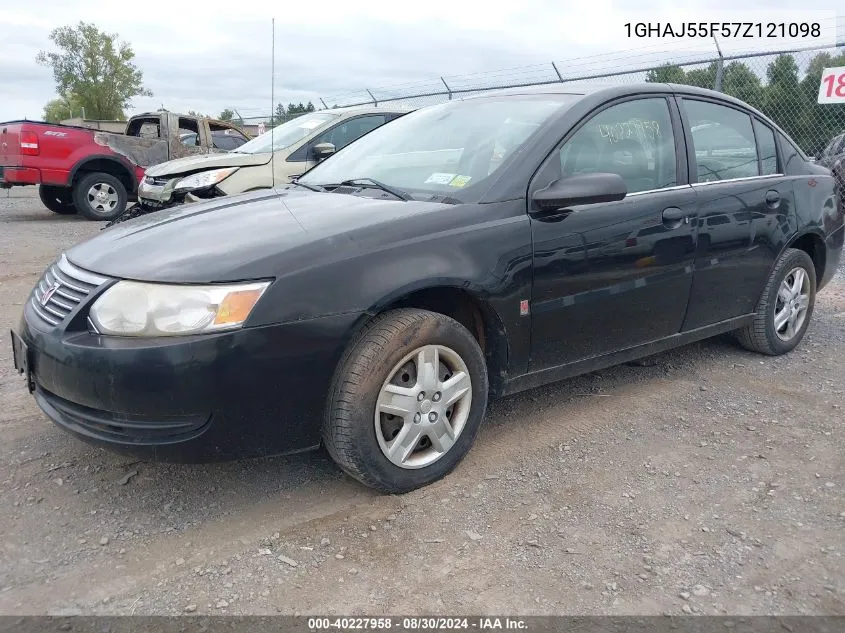 2007 Saturn Ion Level 2 VIN: 1GHAJ55F57Z121098 Lot: 40227958