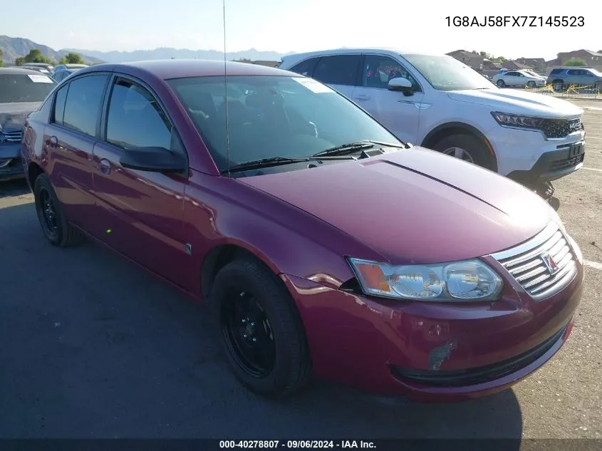 1G8AJ58FX7Z145523 2007 Saturn Ion 2