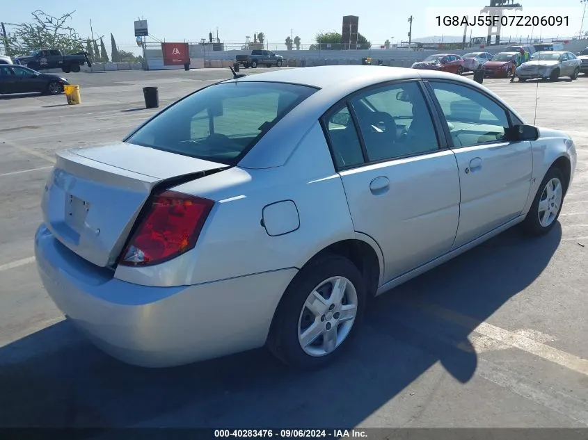 2007 Saturn Ion 2 VIN: 1G8AJ55F07Z206091 Lot: 40283476