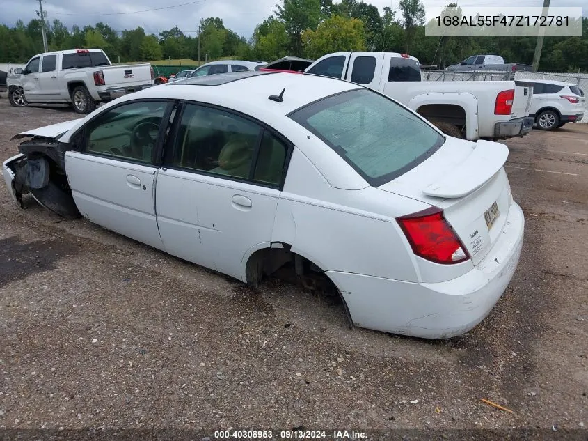 2007 Saturn Ion Level 3 VIN: 1G8AL55F47Z172781 Lot: 40308953