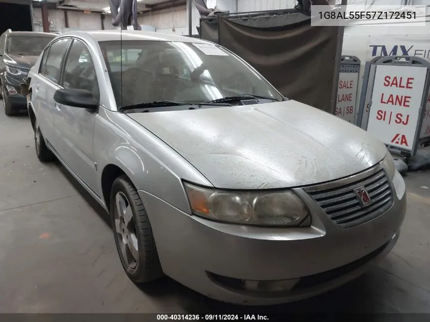 1G8AL55F57Z172451 2007 Saturn Ion Level 3