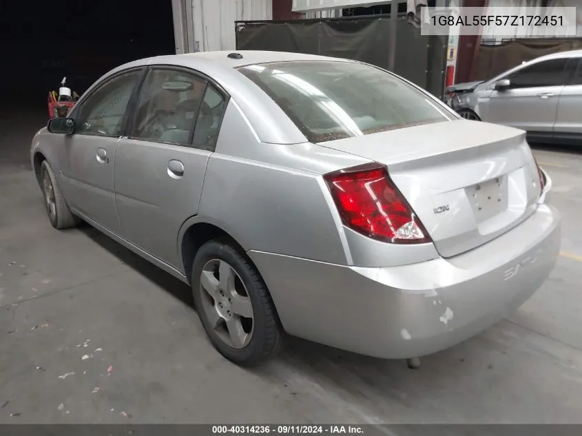 1G8AL55F57Z172451 2007 Saturn Ion Level 3