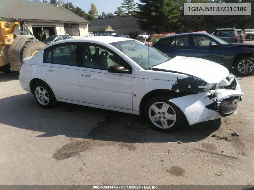 1G8AJ58F87Z210109 2007 Saturn Ion Level 2