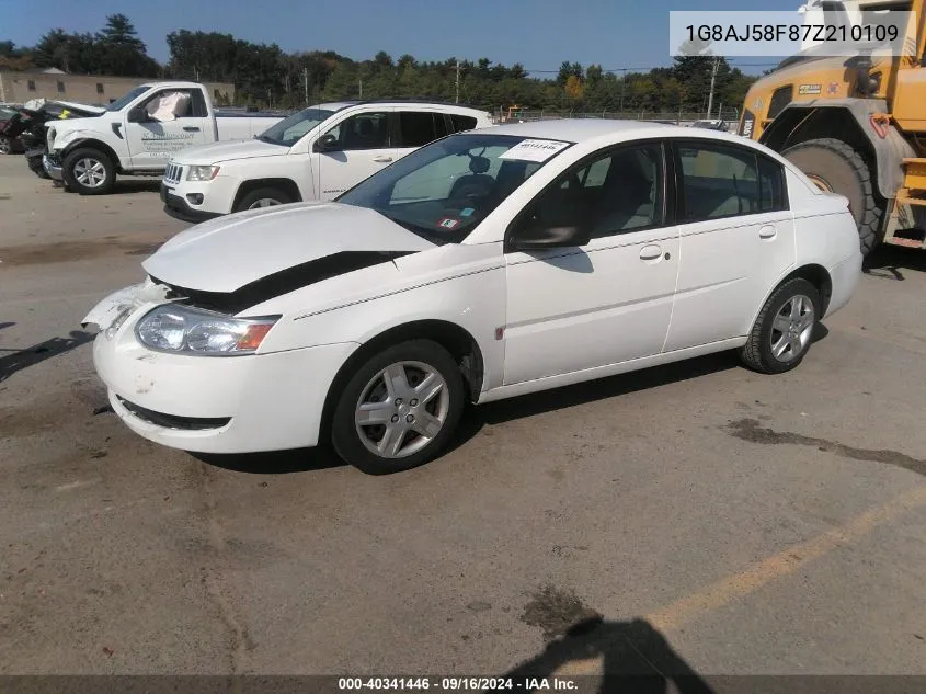 2007 Saturn Ion Level 2 VIN: 1G8AJ58F87Z210109 Lot: 40341446